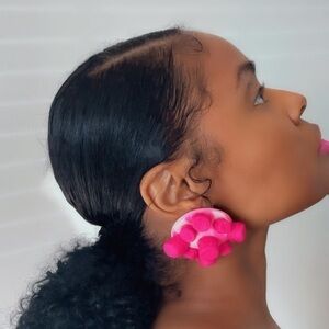 Pink Statement Earrings